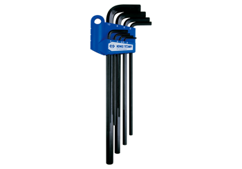 ZESTAW IMBUSÓW 8 szt. ST1125MY - HEX EKSTRA DŁUGIE 2 - 10mm, CZARNE