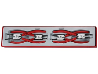 4-elementowy zestaw szczypiec do wewn. i zewn. pierścieni osadczych 40-100 mm