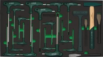 Kpl. narzędzi 21szt. we wkładce EVA H10121SV