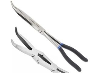 SZCZYPCE WYDŁUŻONE WYGIĘTE PODWÓJNY PRZEGUB 335mm