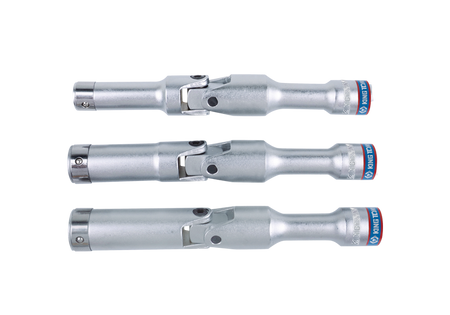 NASADKA  Z PRZEGUBEM 3/8" 8mm x 120mm, DO ŚWIEC ŻAROWYCH, CHROM