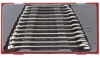 12-elementowy Klucze płasko-oczkowe w zestawie Teng Tools TT1236
