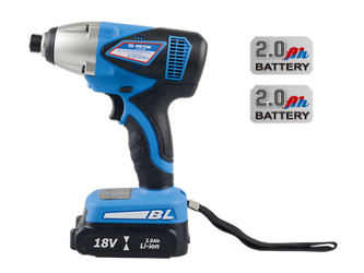 AKUMULATOROWA (SILNIK BEZSZCZOTKOWY) WKRĘTARKA DO BITÓW 1/4" 400Nm + 2 BATERIE LITOWO-JONOWE 18V