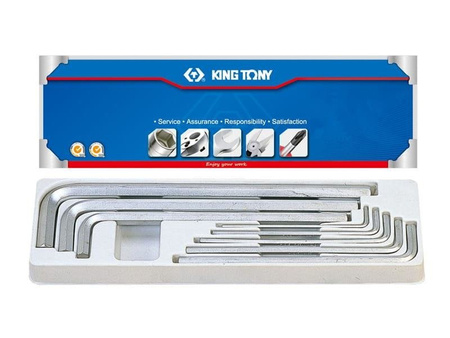 ZESTAW IMBUSÓW  8 szt.  1125S  -  HEX  EKSTRA  DŁUGIE  CALOWE  1/8 - 9/16''  PUDEŁKO