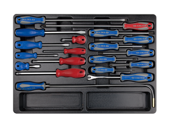 ZESTAW WKRĘTAKÓW  19 cz. RÓŻNE TYPY, WKŁAD DO WÓZKA