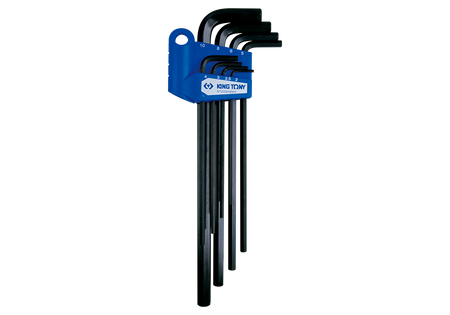 ZESTAW IMBUSÓW 8 szt. ST1125MY - HEX EKSTRA DŁUGIE 2 - 10mm, CZARNE