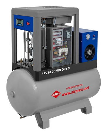 Airpress Kompresor śrubowy 10 bar 10 KM 920 l/min 500 l APS 10 Combi Dry X