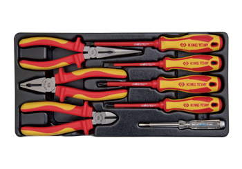 ZESTAW IZOLOWANYCH SZCZYPIEC, WKRĘTAKÓW + PRÓBNIK, WKŁAD DO WÓZKA