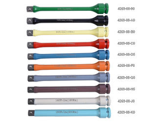 PRZEDŁUŻKA UDAROWA 1/2" 195mm, Z OGRANICZNIKIEM MOMENTU 200Nm, Z KULKĄ