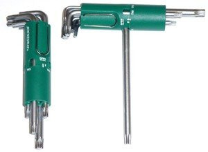 Kpl. kluczy TORX długich w obsadzie      H09ST108S
