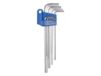 ZESTAW IMBUSÓW  8 szt.  1125M  -  HEX  EKSTRA  DŁUGIE  2 - 10mm, UCHWYT  PLAST.  BLISTER