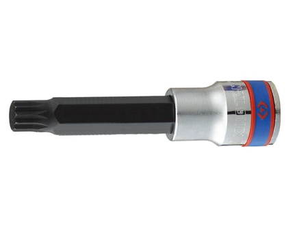 NASADKA  DŁUGA 1/2''   Z  KOŃCÓWKĄ  SPLINE   M10 x 80 mm