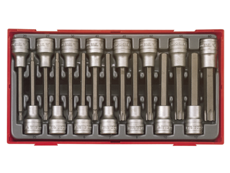 Zestaw nasadek trzpieniowych TX i HEX 15 elementów