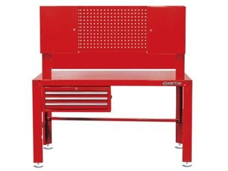 STÓŁ  WARSZTATOWY  3  SZUFLADY,  PROWADNICE  ŁOŻYSKOWANE  ZE  ŚCIANĄ  TYLNĄ  i  2  SZAFKAMI