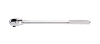GRZECHOTKA Z NASADKĄ 12-kąt 19mm 1/2'' 32 ZĘBY 250mm CHROM, UCHWYT MOLETOWANY