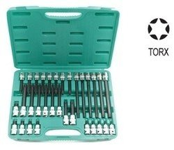 Kpl. kluczy wpustowych TORX z nasadką 1/2" S07H4932S