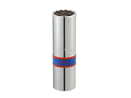 NASADKA  DO  ŚWIEC 1/2''   16mm x 70mm  12-kąt. CHROM,  WKŁADKA  MAGNETYCZNA