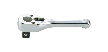 GRZECHOTKA  MINI 1/2''  64 ZĘBY  120mm  CHROM,  UCHWYT POLEROWANY