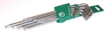 Kpl. kluczy TORX giętych bardzo długich 10szt. H12S110S