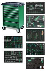 Wózek 7-szufladowy z zestawem 295szt. narzędzi we wkładkach EVA