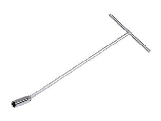 KLUCZ DO ŚWIEC PRZEGUBOWY  TYPU ''T''  16mm x 300mm CHROM