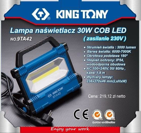 LAMPA NAŚWIETLACZ LED (ZASILANIE 230V)