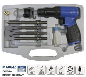 Zestaw-młotek udarowy 175mm  AD-064Z