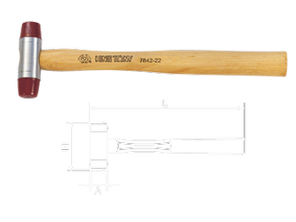 MŁOTEK Z MIĘKKIM  OBUCHEM  28 x 300mm