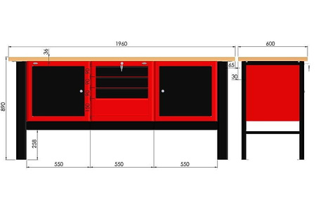 Stół warsztatowy N-3-17-01