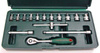 Kpl. kluczy nasadowych 1/4" 15szt.    S04H2715S