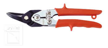 NOŻYCE DŹWIGNIOWE DO CIĘCIA KSZTAŁTOWEGO BLACH 1.5mm LEWE