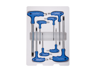 ZESTAW IMBUSÓW  Z  UCHWYTEM ''L''  8szt.  1165  -  HEX   2 - 10mm,  KARTON
