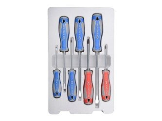 ZESTAW WKRĘTAKÓW  7 cz.  KRZYŻAK  No.1 x 80,  No.2 x 100,  PŁASKIE  3 x 75,  4 x 100,  5,5 x 125,  6,5 x 150,  8 x 175