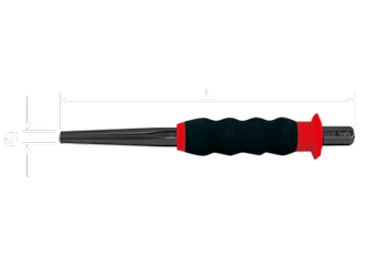 POBIJAK  STOŻKOWY Z GUMOWYM UCHWYTEM  3 x 185mm