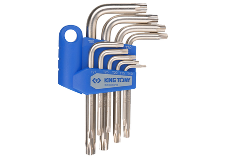 ZESTAW IMBUSÓW  9 szt. 1143  -  TORX   T10 - T50, UCHWYT  PLAST. BLISTER