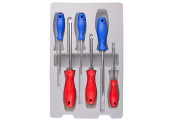 ZESTAW WKRĘTAKÓW 6 cz. KRZYŻAK No.1 x 100, No.2 x 100, No.3 x 150, PŁASKIE 4 x 100, 5,5 x 100, 6,5 x 150