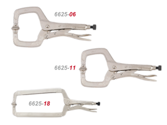 SZCZYPCE ZACISKOWE BLACHARSKIE 175mm Z RUCHOMĄ SZCZĘKĄ, CHROM