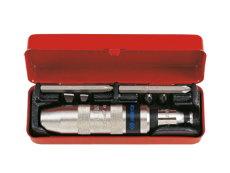 WKRĘTAK  UDAROWY + BITY  5/16''   8cz. KASETA