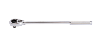 GRZECHOTKA Z NASADKĄ 12-kąt 19mm 1/2'' 32 ZĘBY 400mm CHROM, UCHWYT MOLETOWANY