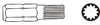 Końcówka XZN M10x75mm 6kt.10mm D10M75M10A