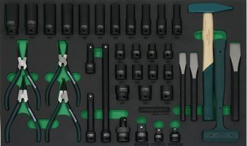 Kpl. narzędzi 38szt. we wkładce EVA S03A4138SV