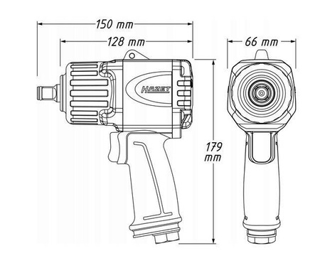 KLUCZ PNEUMATYCZNY 1/2" 9012TT HAZET 