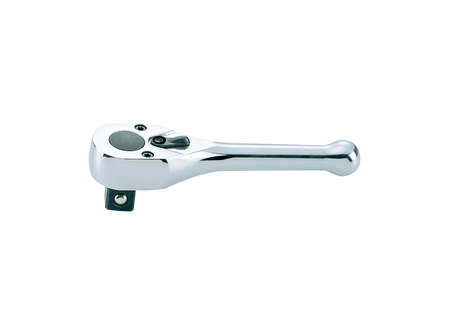 GRZECHOTKA  MINI 1/2''  64 ZĘBY  120mm  CHROM,  UCHWYT POLEROWANY