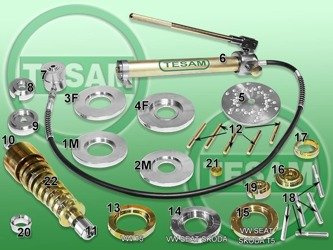 S0001028 - Ford, Mazda, Volvo, Volkswagen - Ściągacz piast i łożysk hydrauliczny