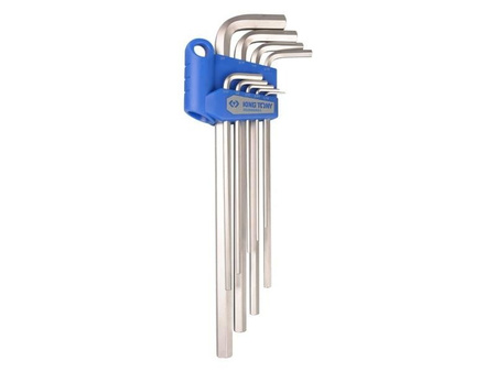 ZESTAW IMBUSÓW  9 szt.  1125S  -  HEX  EKSTRA  DŁUGIE  1/16" - 3/8", UCHWYT  PLAST.  BLISTER