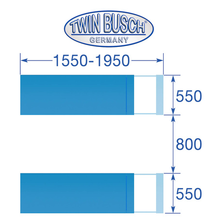 Podnośnik Nożycowy Podwójny do montażu w posadzce TW S3-18UE