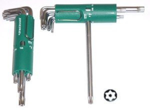 Kpl. kluczy TORX z otworem długich w obsadzie H11ST108S