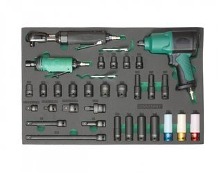 Kpl. narzędzi pneumatycznych 31szt. we wkładce EVA JA-C831SV