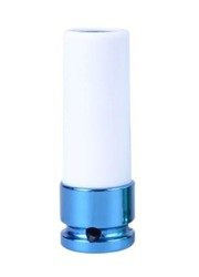 NASADKA DŁUGA UDAROWA CIENKOŚCIENNA Z TULEJĄ ZABEZPIECZAJĄCĄ 1/2''   17mm x 80mm, 6-kąt, DO  ALUFELG