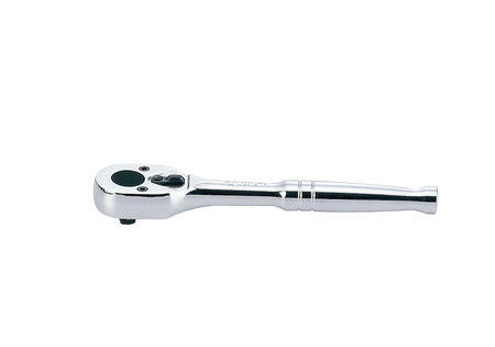 GRZECHOTKA  1/4''   24 ZĘBY  140mm  CHROM,  UCHWYT  POLEROWANY